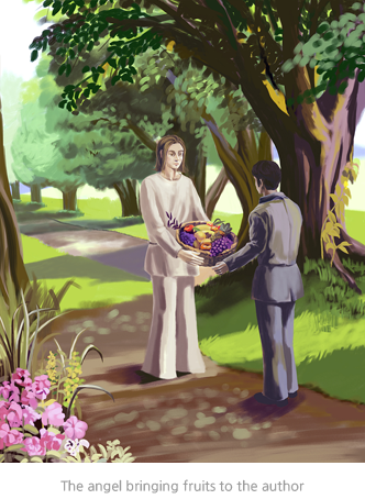 The angel bringing fruits to the author